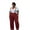 Burgundy, variant on Plus Size Boho Chic Wide Leg Suspender Pants