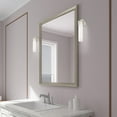 thumbnail image 2 of Livex Lighting Lund 8W LED Contemporary Metal ADA Wall Sconce in Brushed Nickel, 2 of 11