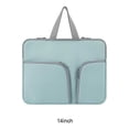 thumbnail image 3 of ziyahi Housse d'Ordinateur Imperméable Étui Portable Poche Protecteur Réutilisable Compartiments Rangement d'Affaires Vert 14 Pouces, 3 of 5