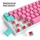 thumbnail image 3 of Teclado para Juegos Ussixchare con 61 Teclas, Cableado, Interruptores Rojos, Iluminación LED, 3 of 8
