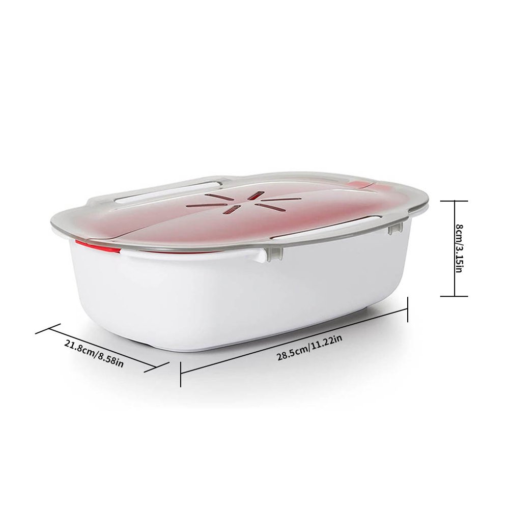 Cuit-vapeur Pour Micro-ondes - En PP Alimentaire, Avec Couvercle, Cuisson Rapide Saine - 9