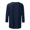 thumbnail image 4 of successthop Womens Christian Shirt Casual 3/4 Sleeve Clothes Oversized Crewneck Pullover Tops Letter Stylish Tee Shirts, 4 of 5