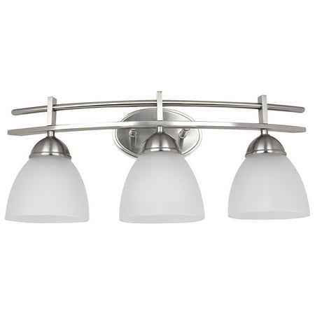 Feit Led 4 Light Vanity Fixture 2700k Brushed Stainless Finish Feit Led 3 Light Vanity Fixture 2700k Brushed Stainless Finish