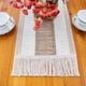 thumbnail image 4 of Caminos de mesa de macramé, mesa de arpillera natural, mesa de algodón de empalme bohemio con borlas para boda bohemia JAMW Sencillez, 4 of 5