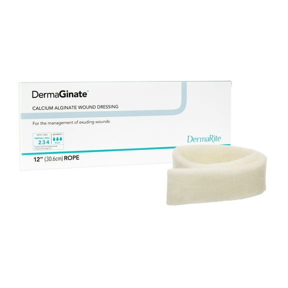 DermaGinate Alginate Dressing 12'' Length Sterile 5 per Box