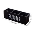 thumbnail image 3 of 3 Compartment Remote Control Organizer Box With Handle For TV DVD BluRay Media Player And Other Control, 3 of 6