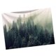 thumbnail image 2 of 1 tapiz decorativo para el hogar, tapiz colgante con estampado de bosque de montaña, decoración de alfombra, toalla de playa, cortina de ducha (verde), 2 of 3