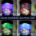 thumbnail image 1 of Jellyfish Aquarium Night Light | Realistic LED Mood Lamp | Portable Desktop Decor | Battery & USB Powered | Automatic Off | Includes 1 Jellyfish | Home Office Relaxation, 1 of 9
