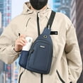 thumbnail image 5 of Chest Bag Men's Waterproof Wearable Cloth Shoulder Slanting Small Backpack Light Crossbody Bag, 5 of 6