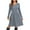 Blue, variant on ANYJOIN Women's Knit Sweater Dress Long Sleeve Pleated Loose Casual Dress with Pockets Knee Length