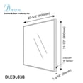thumbnail image 2 of Dawn DLEDL03B LED Back Light Mirror w/ Gloss Aluminum Frame and IR Sensor, 2 of 2