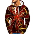 thumbnail image 3 of Sweat à Capuche Abstrait pour Hommes Mode Vertige Doux Décontracté Manches Longues, 3 of 5