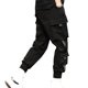 thumbnail image 1 of Joggers De Poliéster Para Hombre, Pantalones Negros Flexibles Y Elegantes, Pantalones Deportivos Cómodos Y Transíables, ROPA Informal Para Viajes Y Atrenamiento Con Varías, 1 of 7