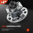 thumbnail image 3 of A-Premium 2 x Rear Wheel Bearing and Hub Assembly with ABS & 5-Lug Compatible with Chevrolet Malibu 2001-2003, Classic 2004-2005 & Oldsmobile Alero 1999-2004 & Pontiac Grand Am, 3 of 9