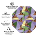 thumbnail image 3 of Picia German Shepherd Dog Printed Leather Coasters for Drinks, 4" Drink Coasters Set of 4 for Tabletop Protection, Handmade Luxurious Home Décor and Housewarming Gift -Octagon, 3 of 6