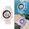 thumbnail image 4 of Reloj digital deportivo para niños y niñas, relojes electrónicos a prueba de agua, reloj de con , cronómetro, calendario, luz EL para, 4 of 7