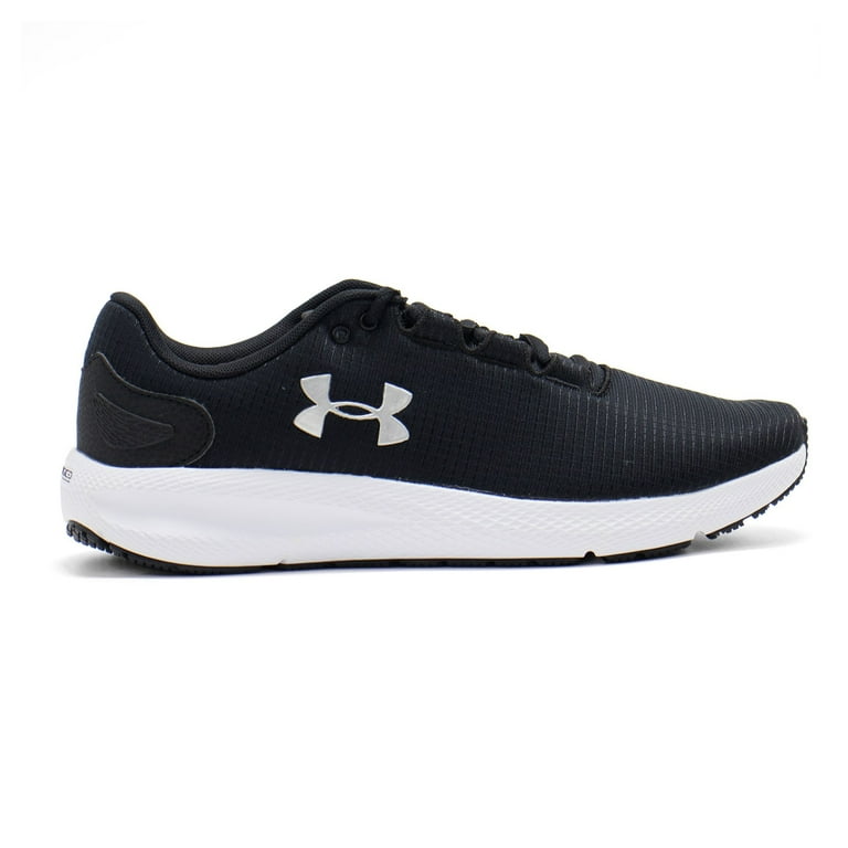 Under Armour Men's Charged Pursuit 2 Rip Running Shoes, Black \ White,10.5  M US 