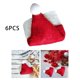 thumbnail image 5 of Navidad Santa Hat DIY Craft Santa Hat para vacaciones Año Nuevo Regalo 6 piezas Yuyangstore mini sombrero de muñeca, 5 of 8