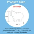 thumbnail image 2 of Sheep Single Color Creative Cut-Outs, 5.5in, 31 pcs, 2 of 8