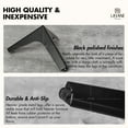 thumbnail image 4 of LAVANE 5 Inch / 13 cm Metal Furniture Legs, Set of 4 Modern Iron Diamond Triangle Furniture Feet DIY Replacement Black for Cabinet Cupboard Sofa Couch Chair Ottoman, 4 of 7