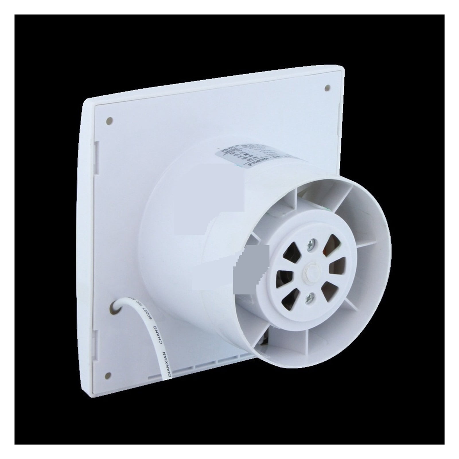 4/6inch Eletric Exhaust Fan Bathroom Kitchen Low Noise Extractor Fan Inline Ventilator Wall Silent Pipe Wiindow Fan