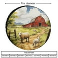 thumbnail image 2 of Farm Sheep Walks By A Red Barn Camping Spare Tire Cover Animals Lovers Camping Wheel Protectors Tyre Covers Weatherproof Wheel Covers for Trailer SUV Truck Camper Travel Trailer Accessories 15inch, 2 of 8