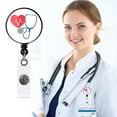 thumbnail image 1 of Fiudx Porta Credencial Retráctil Elegante, Hebilla con Diseño Único, Clip Giratorio de 360 Grados, Fácil Acceso para Enfermeras, Docentes y Profesionales, Superficie de Mylar Lavable., 1 of 6