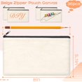 thumbnail image 2 of Bolsa de lona ZeediX Beige, 36 paquetes, multiusos con cremallera, 2 of 7