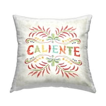 Stupell Industries Caliente con Patrón Vibrante Decorative Printed Throw Pillow, 18 x 7 x 18