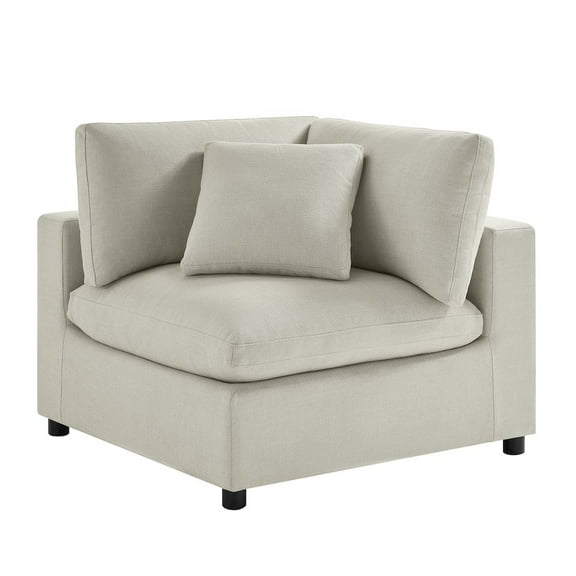 Comfort Pointe Casella Modular Beige Fabric 5-Piece Sectional
