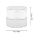 thumbnail image 4 of Unique Bargains 1 Pc Frosted Glass Dispensing Bottle for Bathroom 0.7oz White, 4 of 6