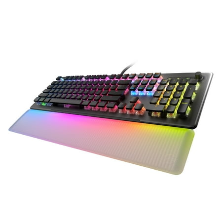 ROCCAT - Vulcan II Max Full-size Wired Keyboard with Optical Titan Switch, RGB Lighting, Aluminum Top Plate and Palm Rest - Black