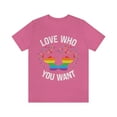thumbnail image 2 of Love Who You Want Gay Pride LGBTQ+ Elephant Rainbow Hearts S-3XL, 2 of 8