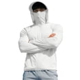 thumbnail image 2 of JOANKDMI Sun Protection Hoodies for Men Long Sleeve UV Shirt with Face Mask and Thumb Holes Lightweight Zip Up Cooling Athletic Jacket for Fishing Hiking Outdoor, 2 of 7