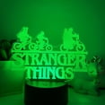 thumbnail image 2 of Stranger Things Night Light 3d Led Illusion Lamp With 16 Color Remote Control For Kids Bedroom Decorations Light -- Black Seat, 2 of 5