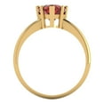 thumbnail image 4 of Solitaire Engagement Ring for Women - 2ct Natural Garnet in 18K Yellow Gold Promise Ring, 4 of 6