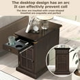 thumbnail image 3 of Yesfashion Vintage End Table Side Table With Drawer USB Ports Night Stands Bedroom Furniture For Bedroom/Living Room/Salon/Office, 3 of 9