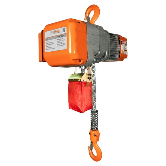 1/2 ton 1100 lb 110~120V 1 Speed Electric Chain Hoist 20ft. G80 Chain H2 Duty