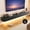 Black (D with LED), variant on Modern Floating TV Stand | Wall-Mounted Entertainment Media Console | Large Storage TV Bench for Living Room & Office (Khaki, 55.1'')