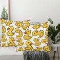thumbnail image 5 of Duck Pillow Covers 16x16 Inch Set of 2 Yellow Cute Ducks Throw Pillow Cases Cartoon Duckling Cushion Cover Duck Decor, Cute Duck Gifts, 5 of 6