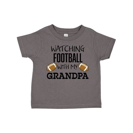 

Inktastic Watching Football with My Grandpa Gift Toddler Boy or Toddler Girl T-Shirt