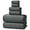 Dark Gray, variant on 6 Piece Pink Towel Set, Extra Large Microfiber Bathroom Towels Set, 2 Bath, 2 Hand, 4 Washcloths, Super Soft, Highly Absorbent, Quick Dry Pink Towels for Bathroom, Gym, Spa & Hotel