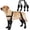 Black(Update), variant on BuraPaw Dog Booties with Suspenders for Rainy & Snowy – Reflective & Waterproof & Adjustable Snow Booties, Dirt-Proof & Anti-Slip Shoes for Small Dogs, Black, Size S