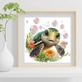 thumbnail image 2 of Adult diamond painting set - 5D diamond art set "Q version turtle", suitable for adults and children beginners, DIY round full diamond diamond dot painting set home wall decoration, 2 of 7