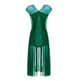 thumbnail image 3 of DPOIS Lyrical Dance Costumes for Women Leotards Shiny Sequin Sheer Mesh Dancewear, 3 of 6