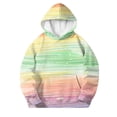 thumbnail image 4 of WQNVRNR Girls Print Hooded Sweatshirt- Kangaroo Pocket Casual Pullover Fall Long Sleeves Hoodies Multicolor Size 5, 4 of 8