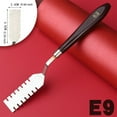thumbnail image 3 of Oil Painting Scraper Stainless Steel Mixing Handle Acrylic Rustproof Art Paint Tool Irregular-shape Serration Palette Scrapers E9, 3 of 9