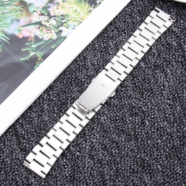 unbranded Correa Metálica De Inoxidable Para Smartwatch Accesorio Plateado