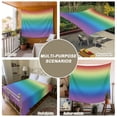 thumbnail image 6 of Rainbow Colors Ombre Cream Tapestry for Bedroom Wall Hanging Tapestry, Modern Abstract Art Aesthetics Ceiling Backdrop Tapestries Poster Blanket Wall Decor for Teens Room Living Room Dorm 59" x 79", 6 of 8