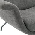 thumbnail image 6 of Adria Armchair Charcoal Fabric with Black Metal Legs, 6 of 8